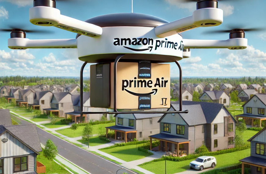 Dron de reparto de Amazon
