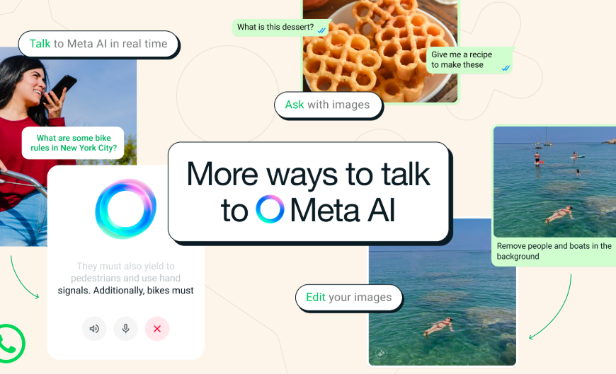Meta AI revoluciona WhatsApp: Habla, edita fotos y más