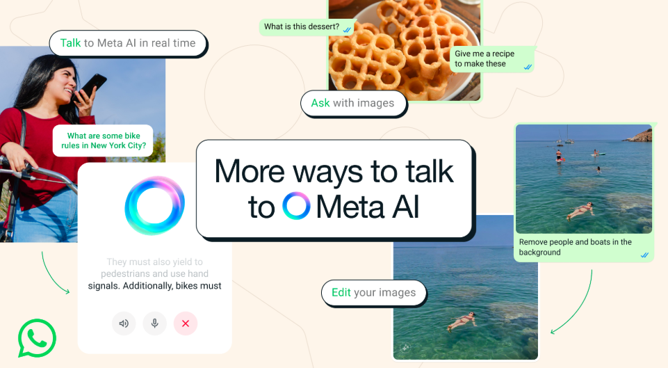 Meta AI revoluciona WhatsApp: Habla, edita fotos y más