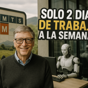 Bill Gates predice: solo trabajaremos 2 días por semana