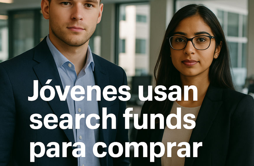 Jóvenes usan search funds para comprar y crecer empresas