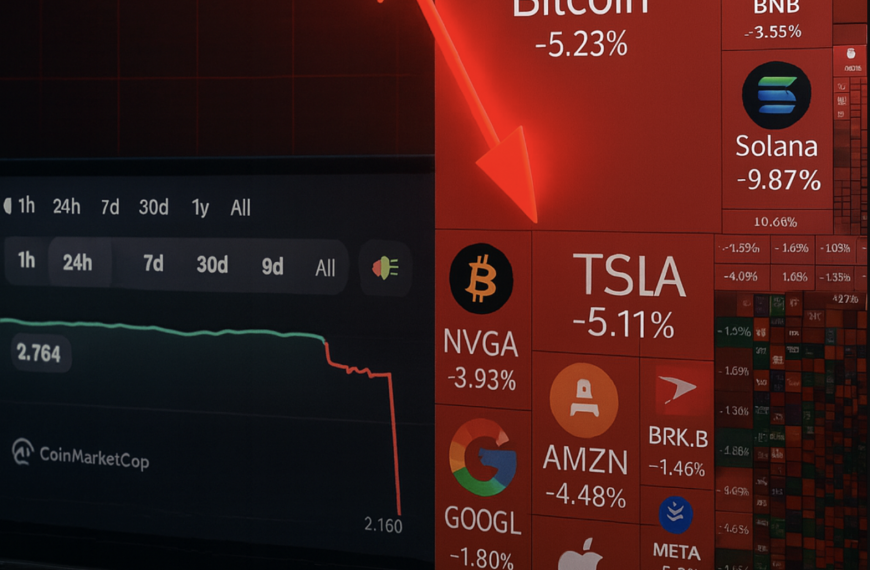El mayor crash cripto y bursátil de la década