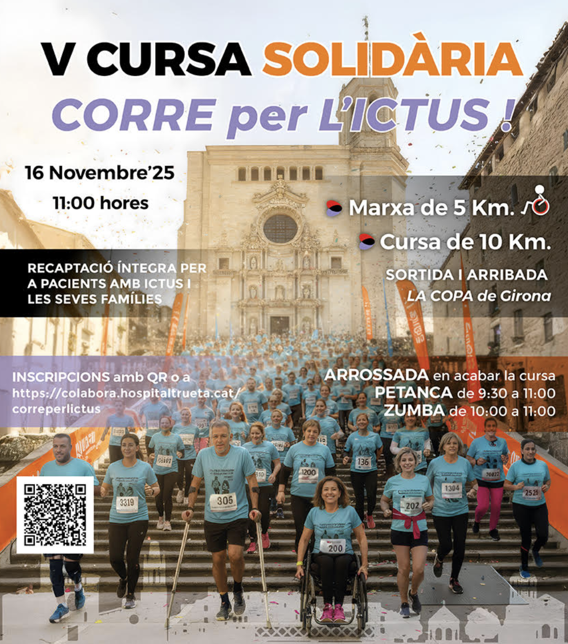 Carrera Solidaria Girona 2025: corre por una causa que salva vidas