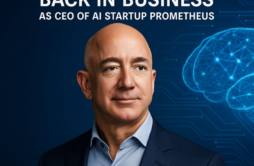 Jeff Bezos vuelve al juego como CEO de la startup de IA Prometheus