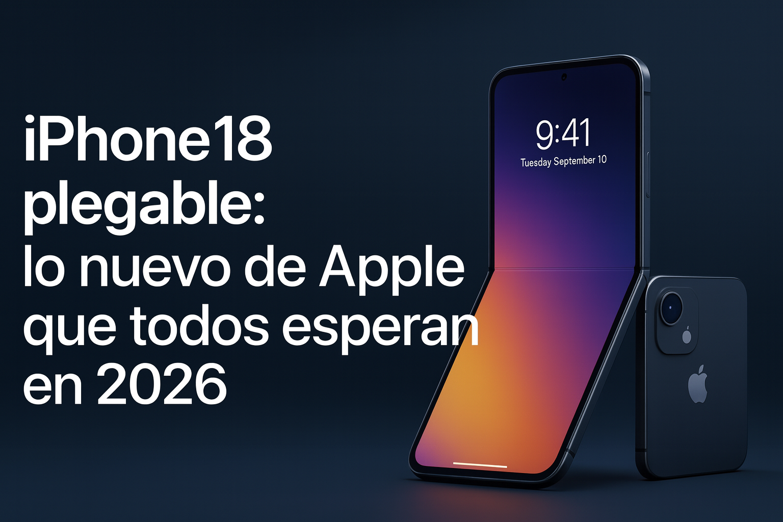 iPhone 18 plegable: descubre el móvil que cambiará 2026