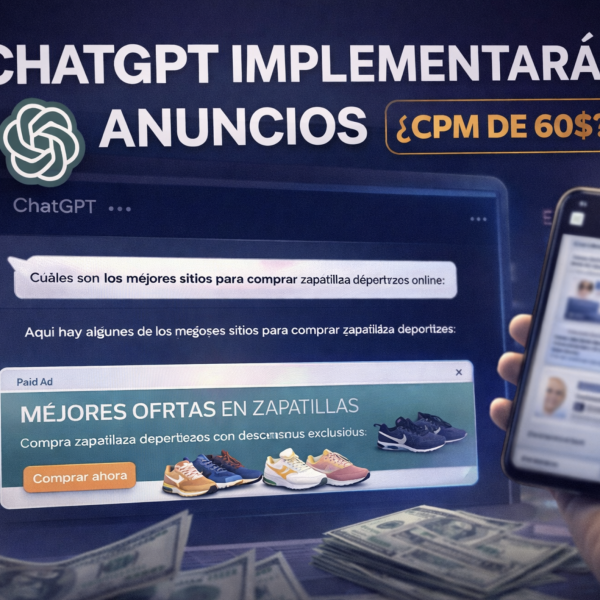 ChatGPT implementará anuncios: ¿CPM de 60$?