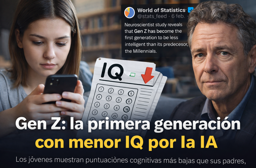 Gen Z: la primera generación con menor IQ por la IA