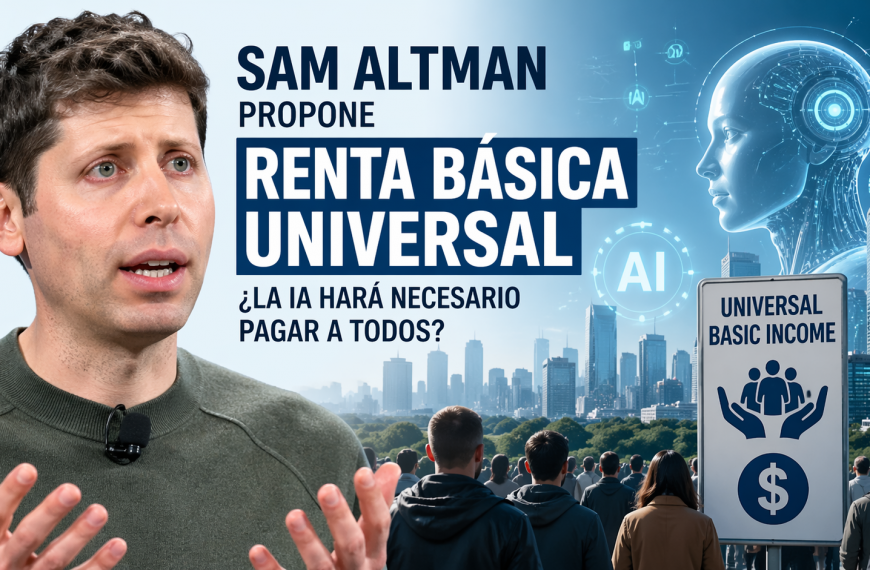 Sam Altman propone renta básica universal: ¿la IA hará necesario pagar a todos?