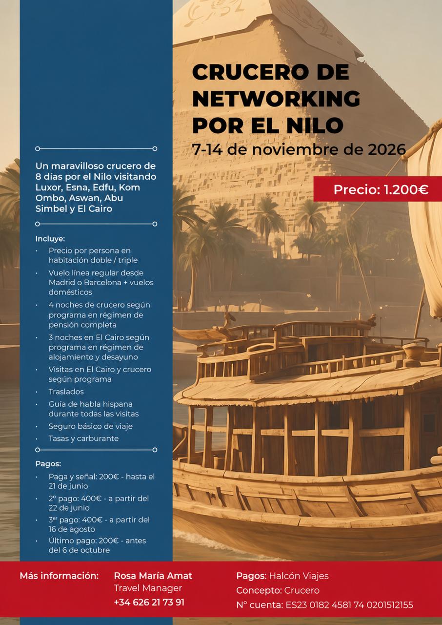 Crucero de Networking por el Nilo 2026