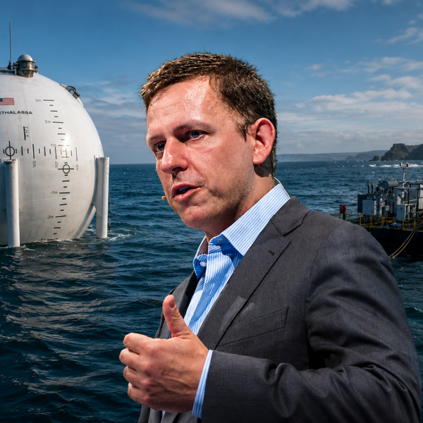 Peter Thiel apuesta por centros de datos IA flotantes impulsados por olas