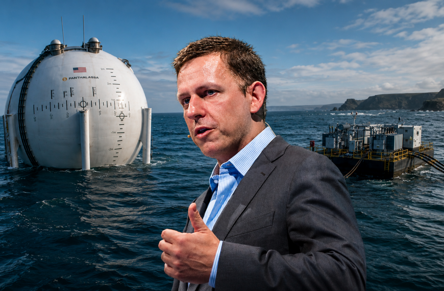 Peter Thiel apuesta por centros de datos IA flotantes impulsados por olas