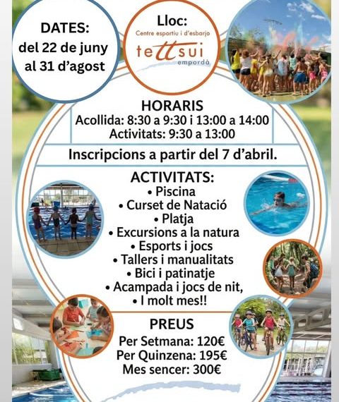 Casal de verano 2026 en Gym Tettsui: deporte, diversión y actividades para niños este verano en Torroella de Montgrí
