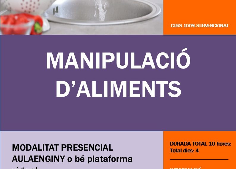 Curso de Manipulación de Alimentos: formación clave para trabajar en hostelería y alimentación