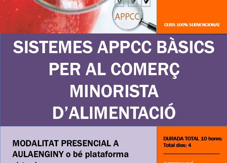 Curso de Manipulación de Alimentos en septiembre de 2026: formación 100 % subvencionada