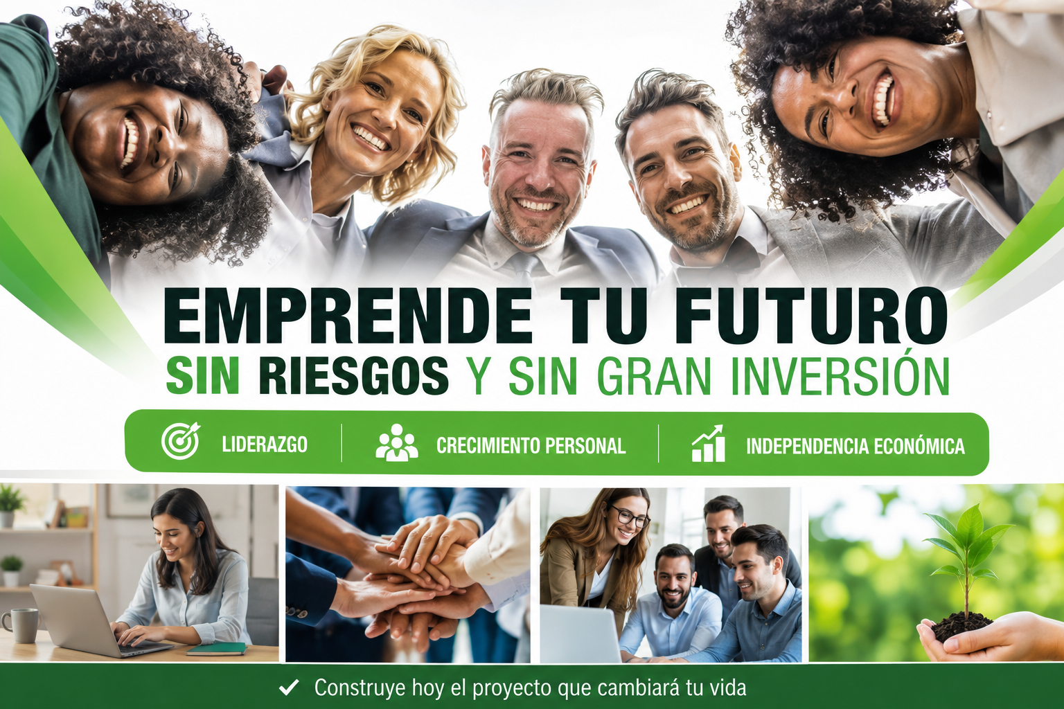 Imagen emprender en trabajo sostenible