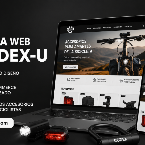 Codex-U renueva su tienda online con un diseño moderno y un catálogo ampliado