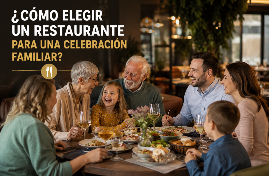 ¿Cómo elegir un restaurante para una celebración familiar? Guía práctica para acertar