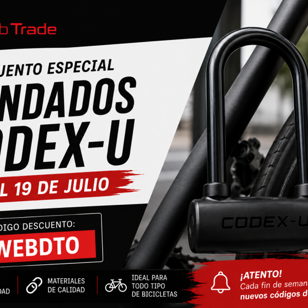 Descuento especial en candados Codex-U: aprovecha la promoción de iWebTrade este 18 y 19 de julio