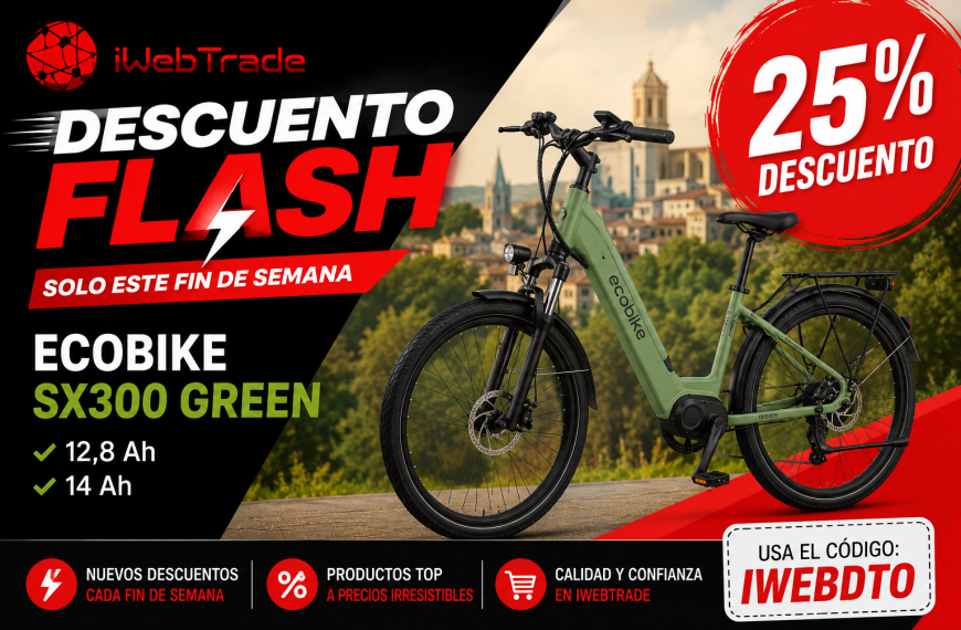 Descuentos Flash de iWebTrade: este fin de semana consigue un 25% de descuento en la Ecobike SX300 Green