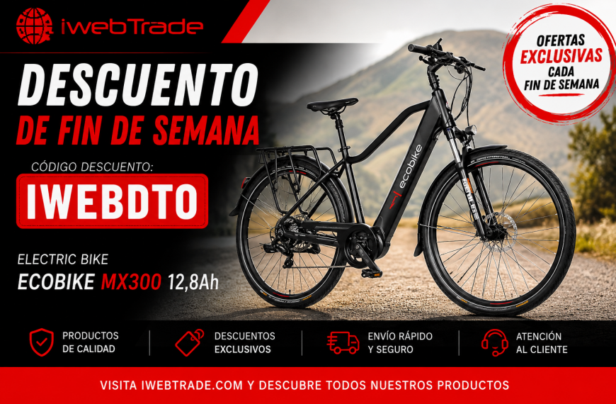 Nuevo código de descuento de iWebTrade: disfruta este fin de semana de una oferta especial