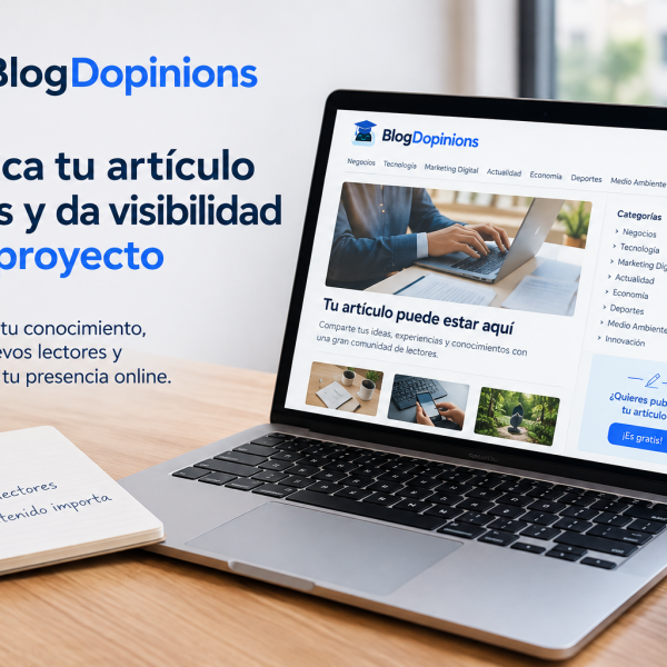 Publica tu artículo gratis en BlogDopinions y da visibilidad a tu proyecto