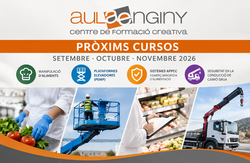Próximos cursos de AulaEnginy: septiembre, octubre y noviembre de 2026